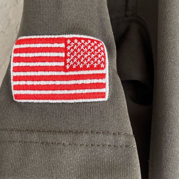 5.11 Embroidered Air Force One POTUS Tactical Polo with patch, Green - Picture 5 of 13